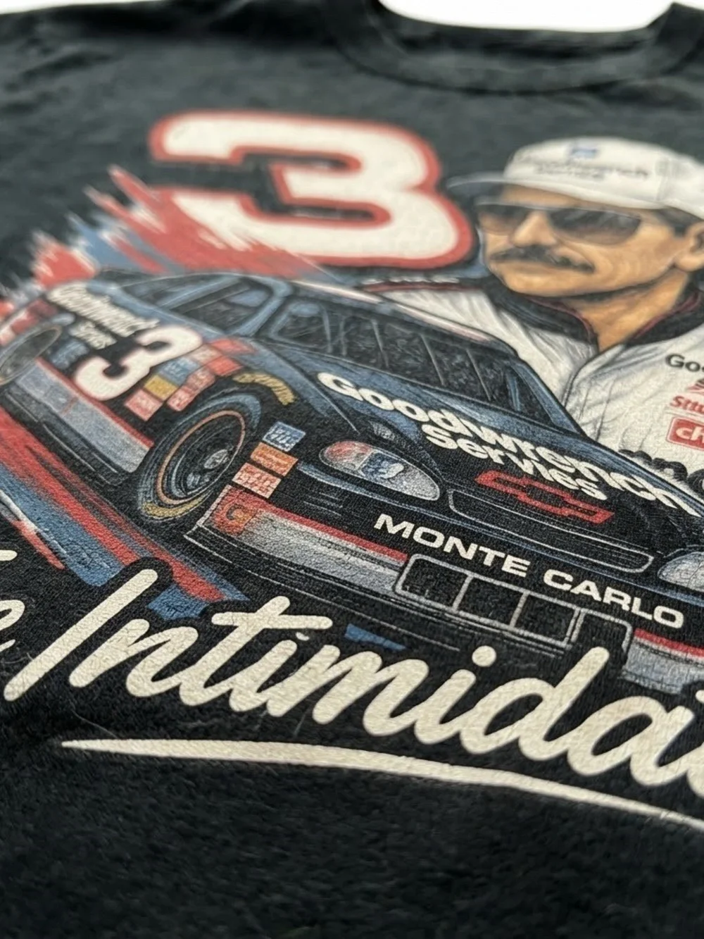 Gildan Black 'The Intimidator' Racing Graphic Tee